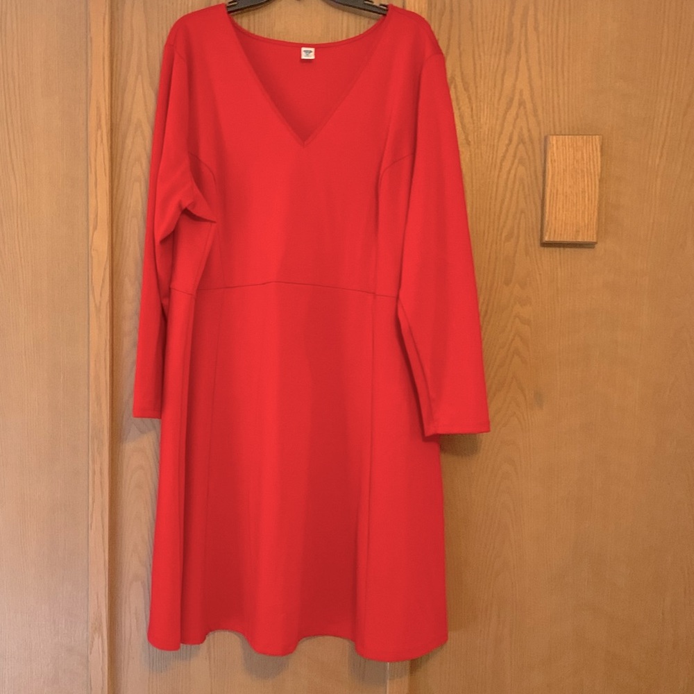 Old Navy Long Sleeved Red Dress